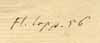 Festuca ovina L., close-up of Linnaeus handwriting