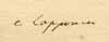 Festuca ovina L., close-up of Linnaeus handwriting