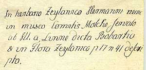 Dahl's handwriting