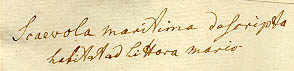 König's handwriting