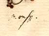 Rhamnus zizyphus L., close-up of Linnaeus' text